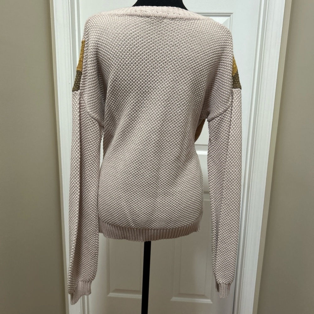 Hem & Thread Multicolor V-Neck Sweater - Picture 4 of 6